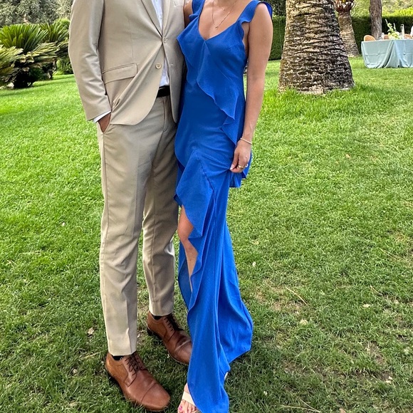 Amanda Uprichard Cantara Gown in Royal - Size S /Small - Picture 6 of 6